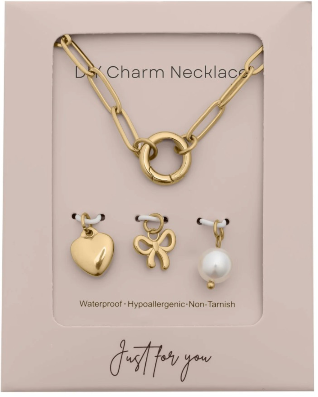 DIY Charm Necklace - Bow