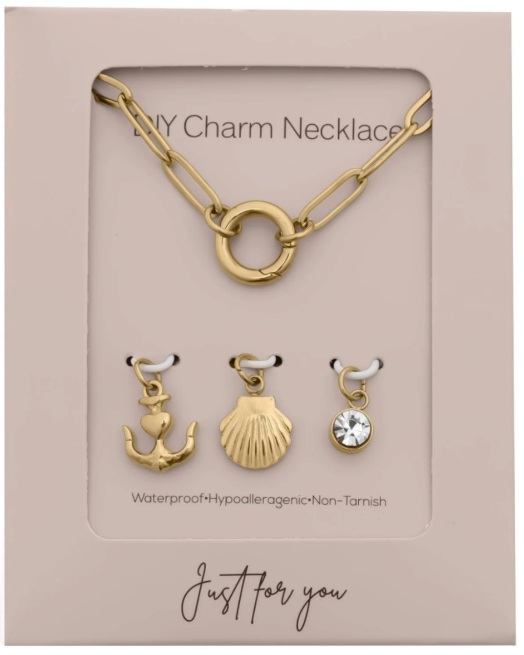 DIY Charm Necklace - Shell Anchor