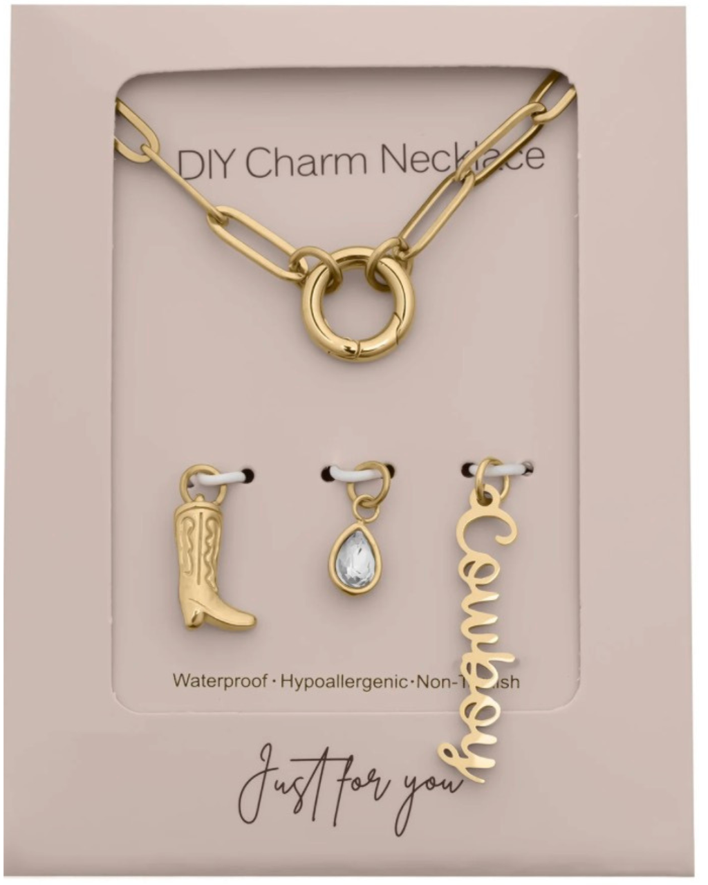 DIY Charm Necklace - Cowboy