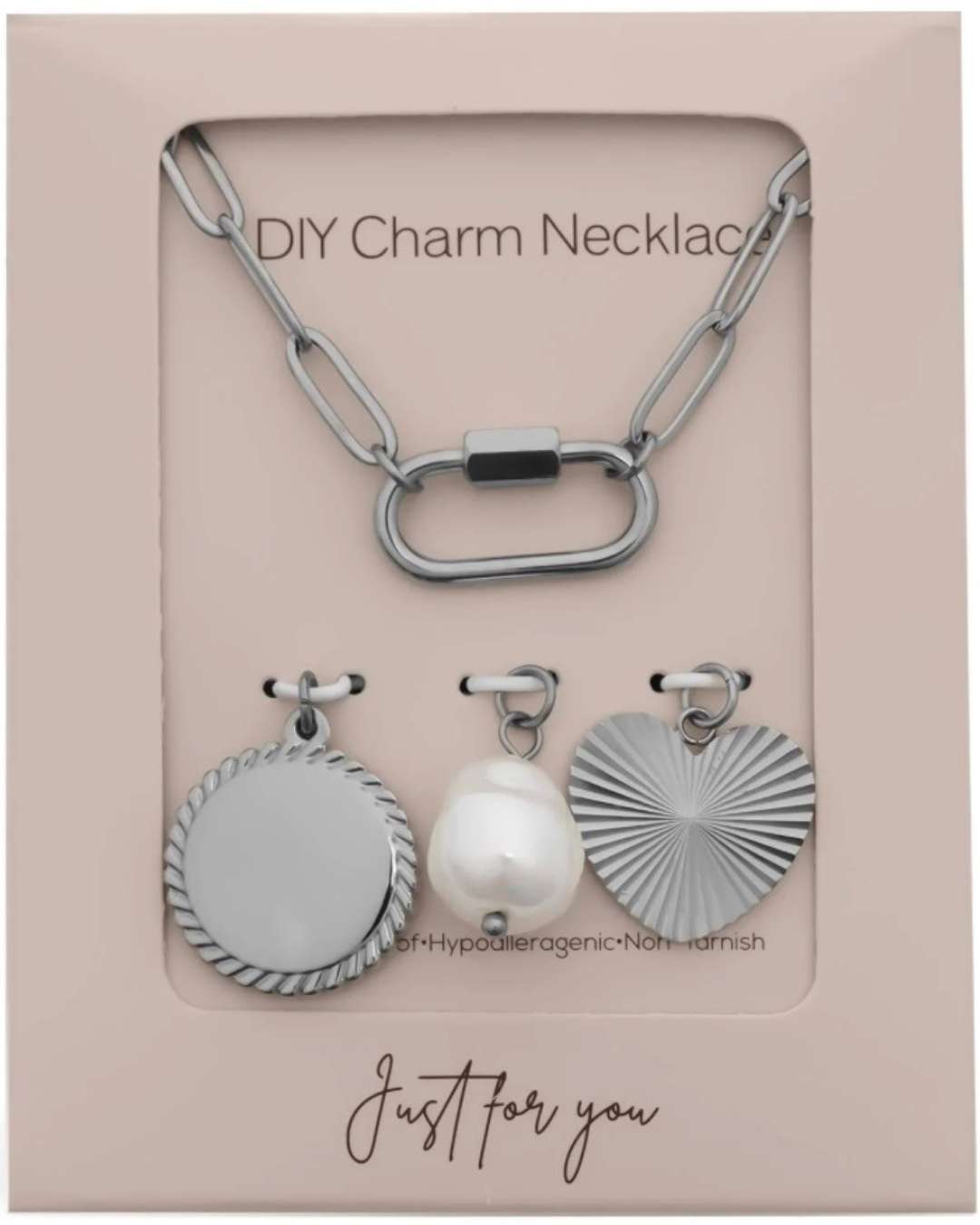 DIY Charm Necklace - Pearl Sunburst