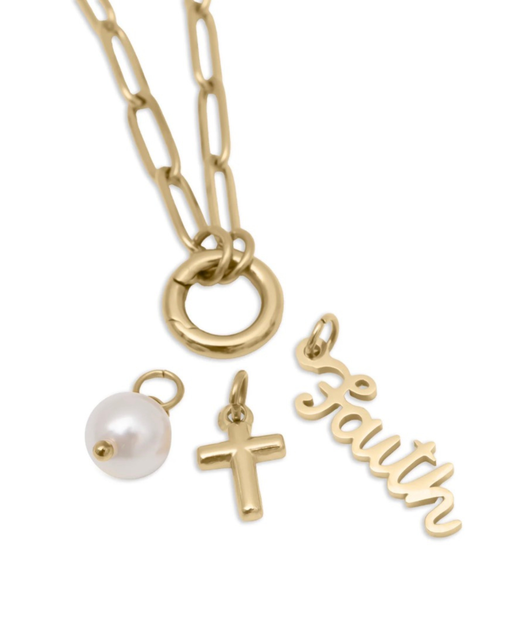 DIY Charm Necklace - Faith