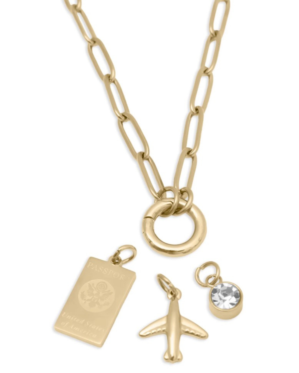 DIY Charm Necklace - Travel