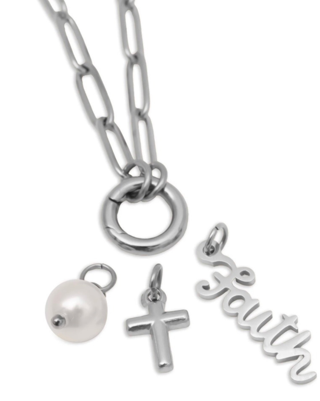 DIY Charm Necklace - Faith