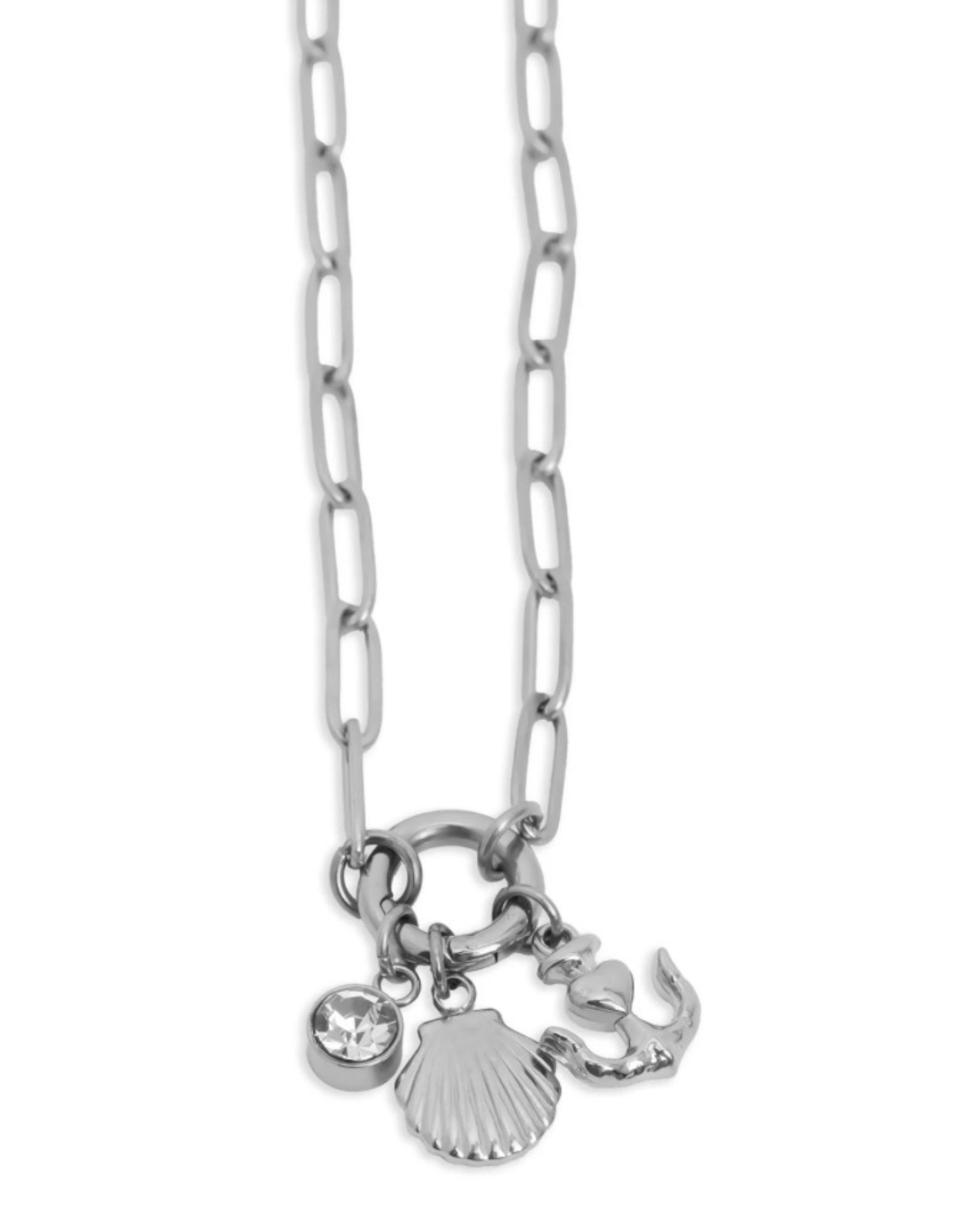 DIY Charm Necklace - Shell Anchor