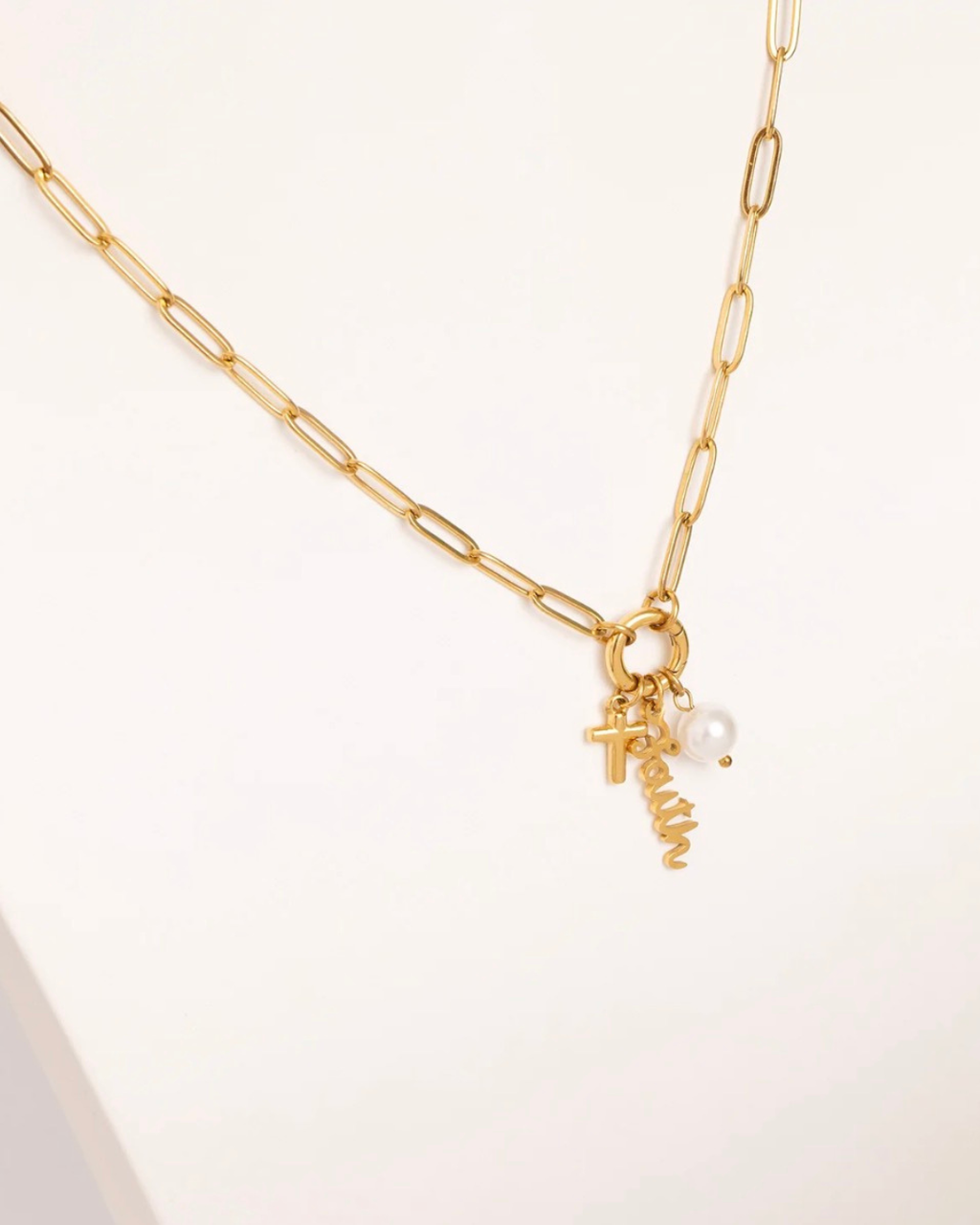 DIY Charm Necklace - Faith