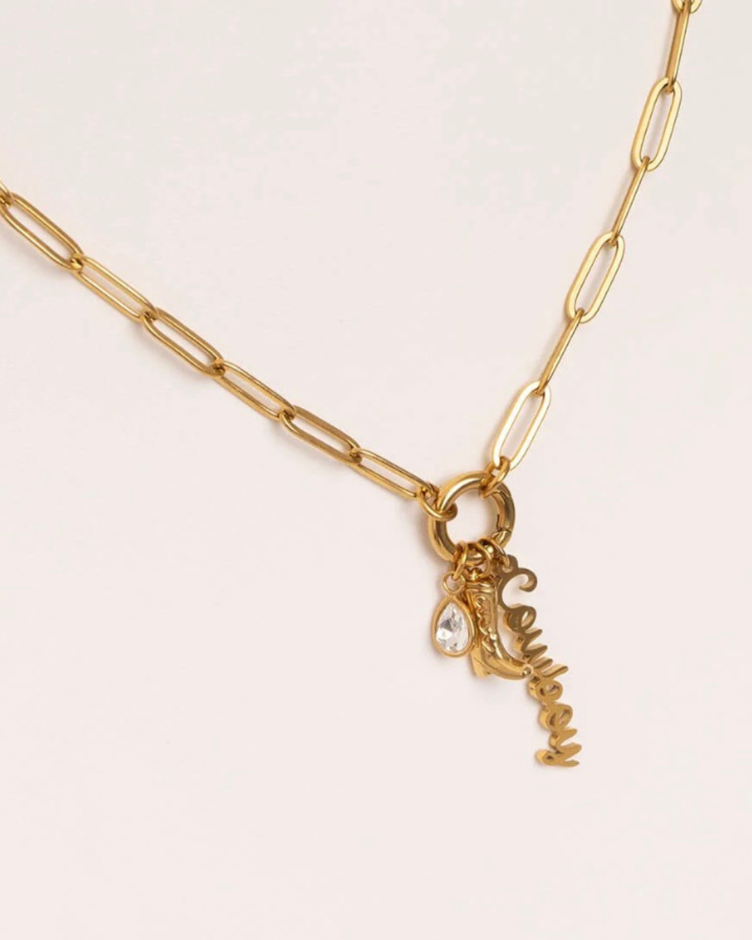 DIY Charm Necklace - Cowboy