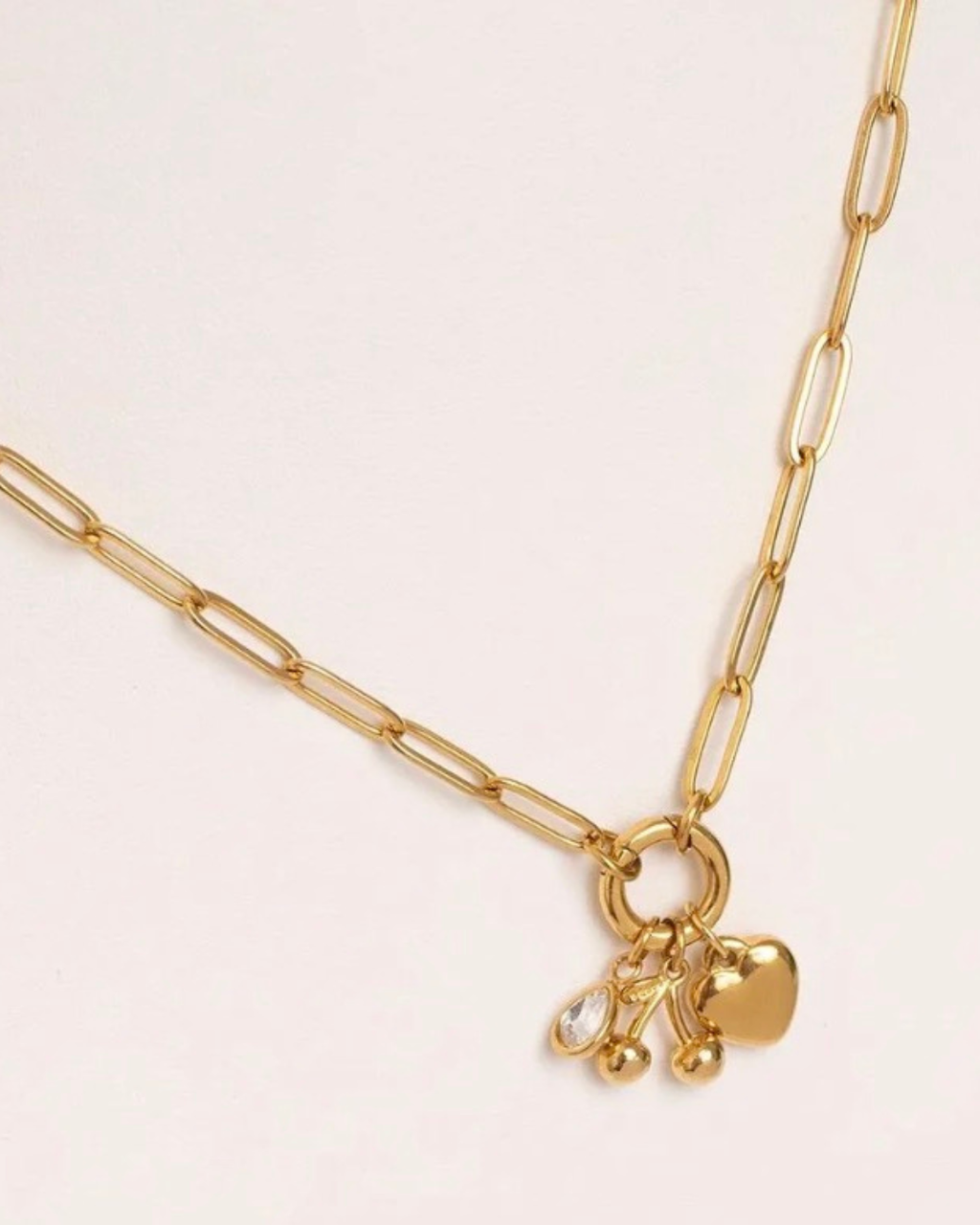 DIY Charm Necklace - Cherry Love